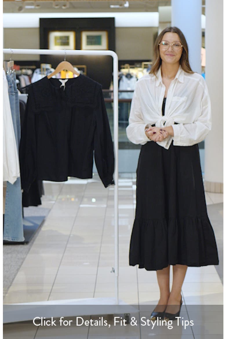Broderie Collar Shirt video