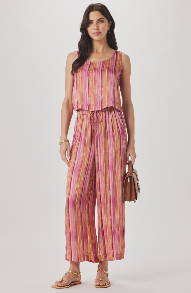 Splendid Maven Stripe Crop Tank, Alternate, color, Fuchsia Pink/ Multi