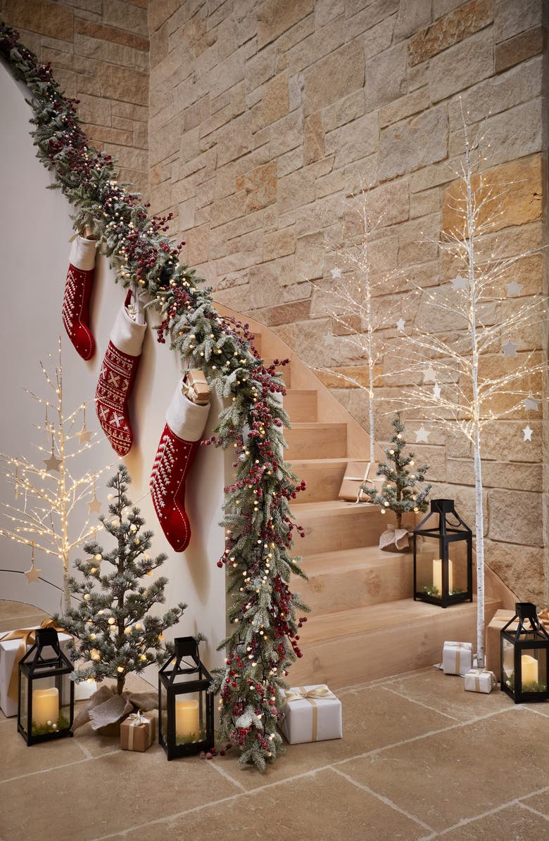 Balsam Hill Winter Birch LED Tree, Alternate, color, 