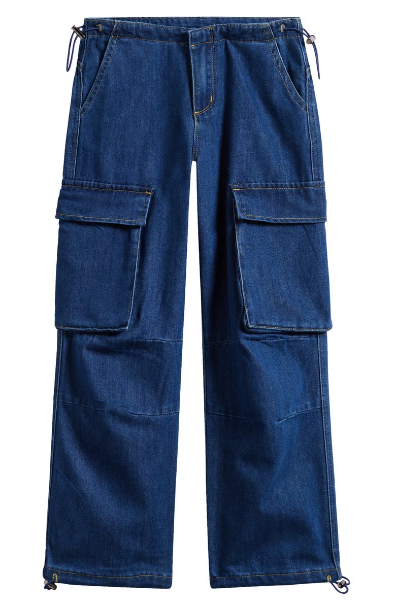 Tractr Kids' Wide Leg Cargo Jeans, Main, color, 
