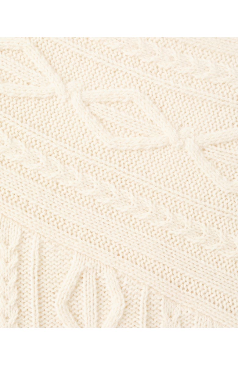 MANGO Wolf One-Shoulder Sweater, Alternate, color, Ecru