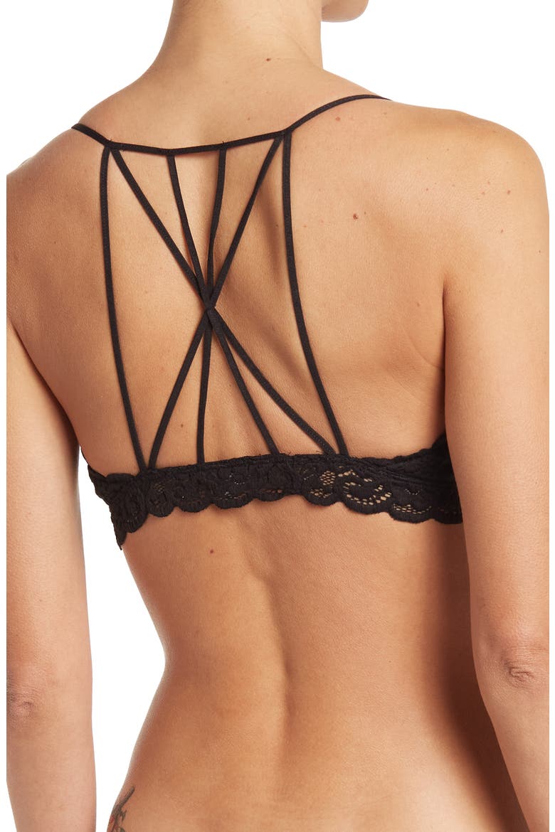 Strappy Bralette, Alternate, color, BLACK