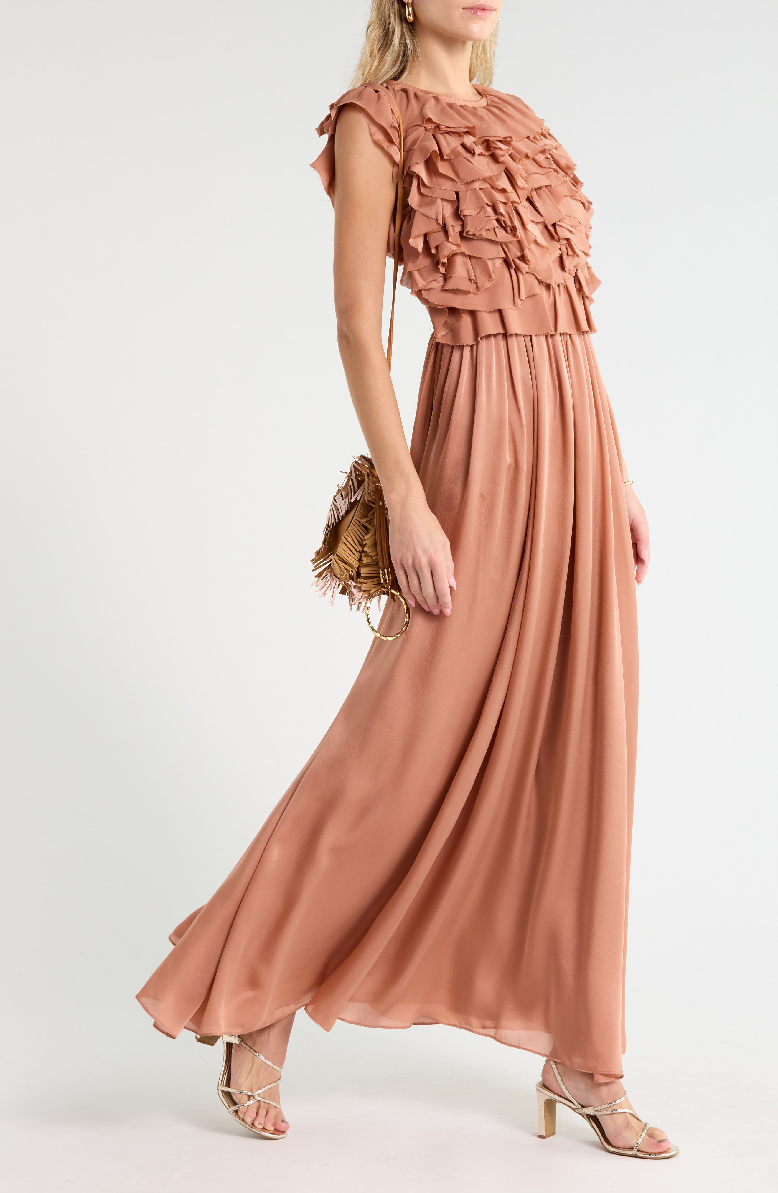 Byzantine Silk Backless Gown