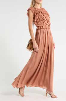 Byzantine Silk Backless Gown