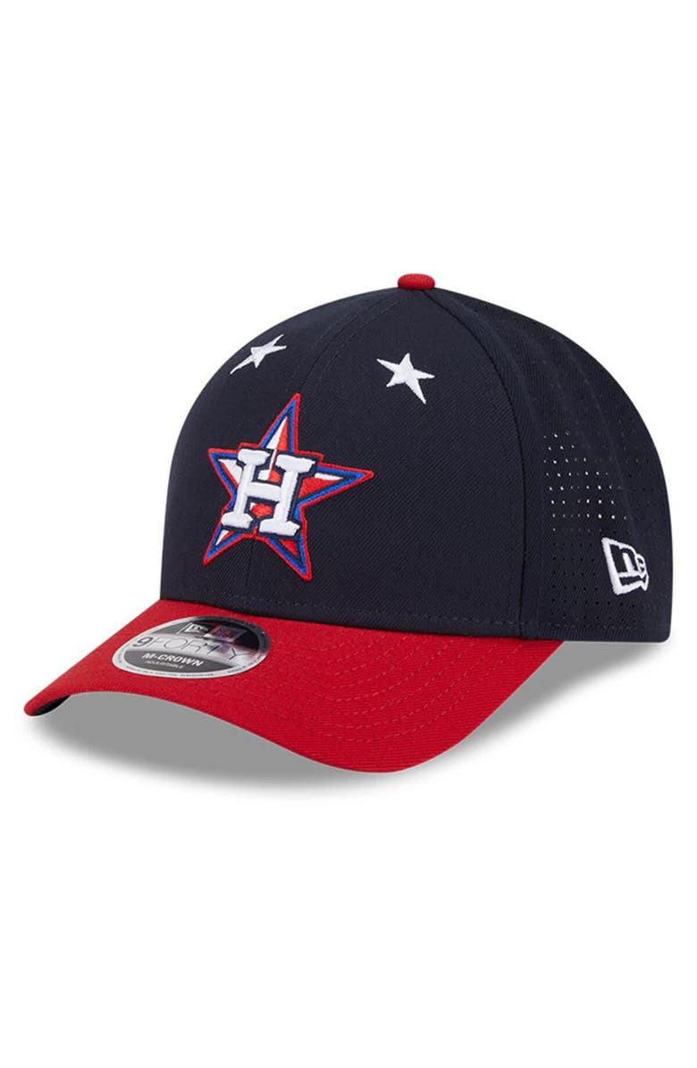 New Era Men's New Era Navy/Red Houston Astros 2025 MLB All-Star Game Workout 9FORTY M-Crown Adjustable Hat, Alternate, color, Navy