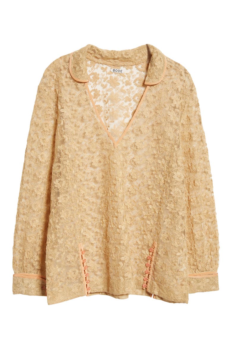 Attic Lace Top, Alternate, color, ECRU PINK