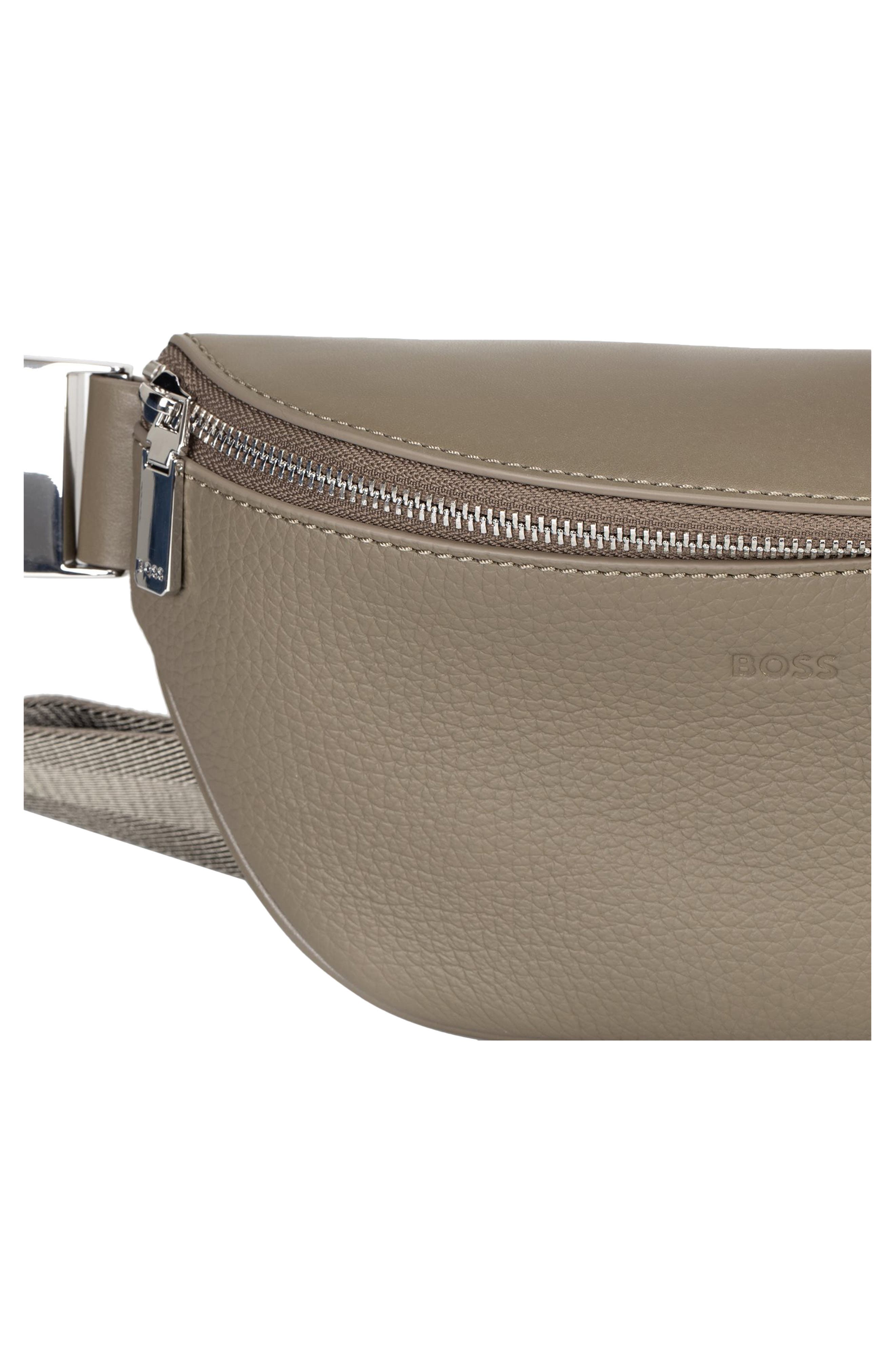 HUGO New Crosstown Leather Belt Bag, Alternate, color, Open Brown