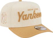 New Era Men's New Era Cream New York Yankees Herringbone 9FIFTY A-Frame Snapback Hat