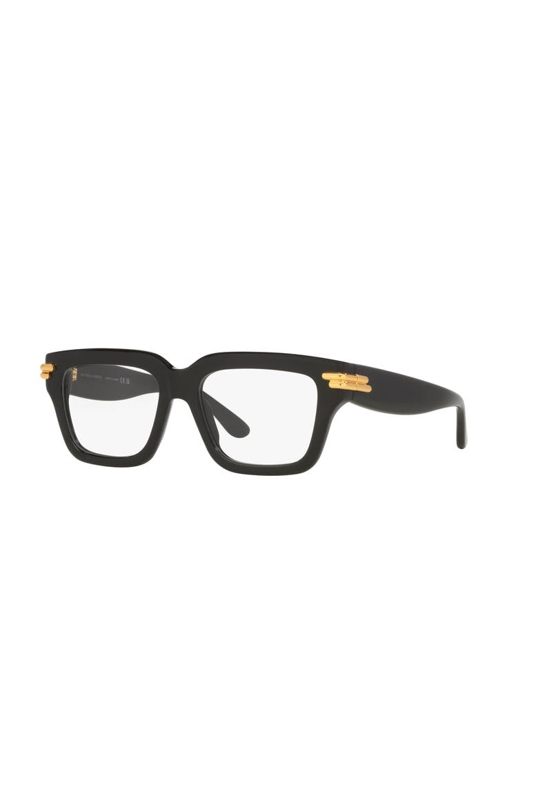 53mm Rectangle optical glasses, Main, color, Black
