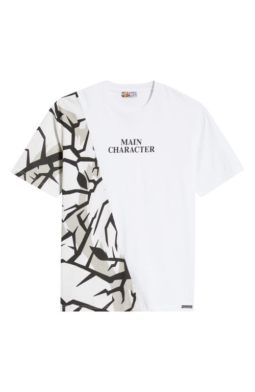 Veryrare Main Character Cotton Graphic T-shirt In White