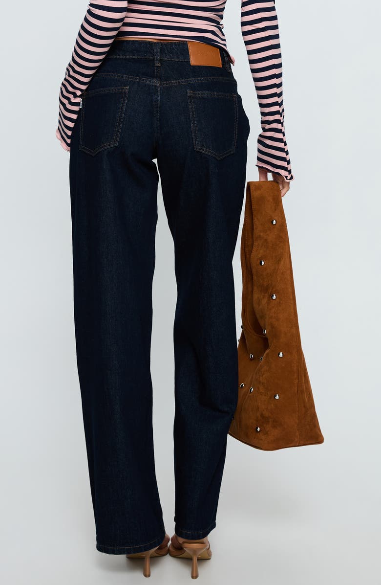 Princess Polly Ellanor Low Rise Straight Leg Jeans, Alternate, color, Indigo Blue