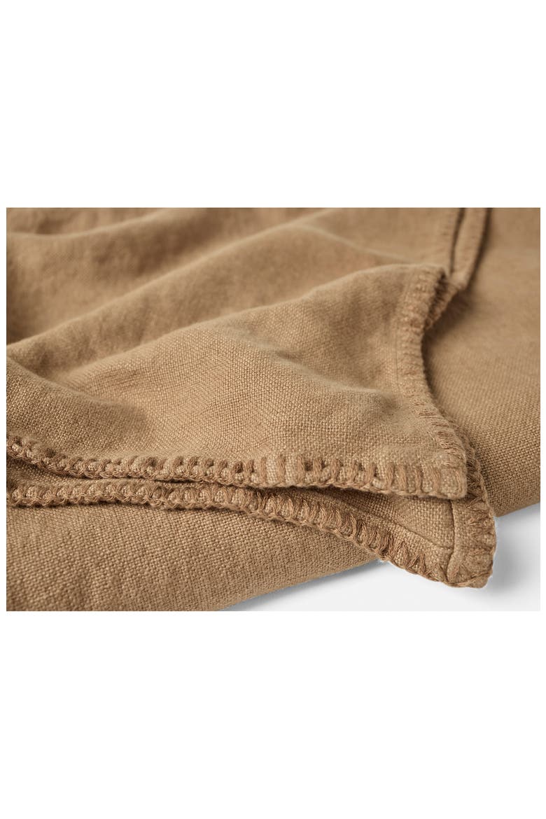 Helena Organic Linen Blanket, Alternate, color, DOE