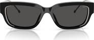 DIESEL® Geck-D 56mm Rectangular Sunglasses