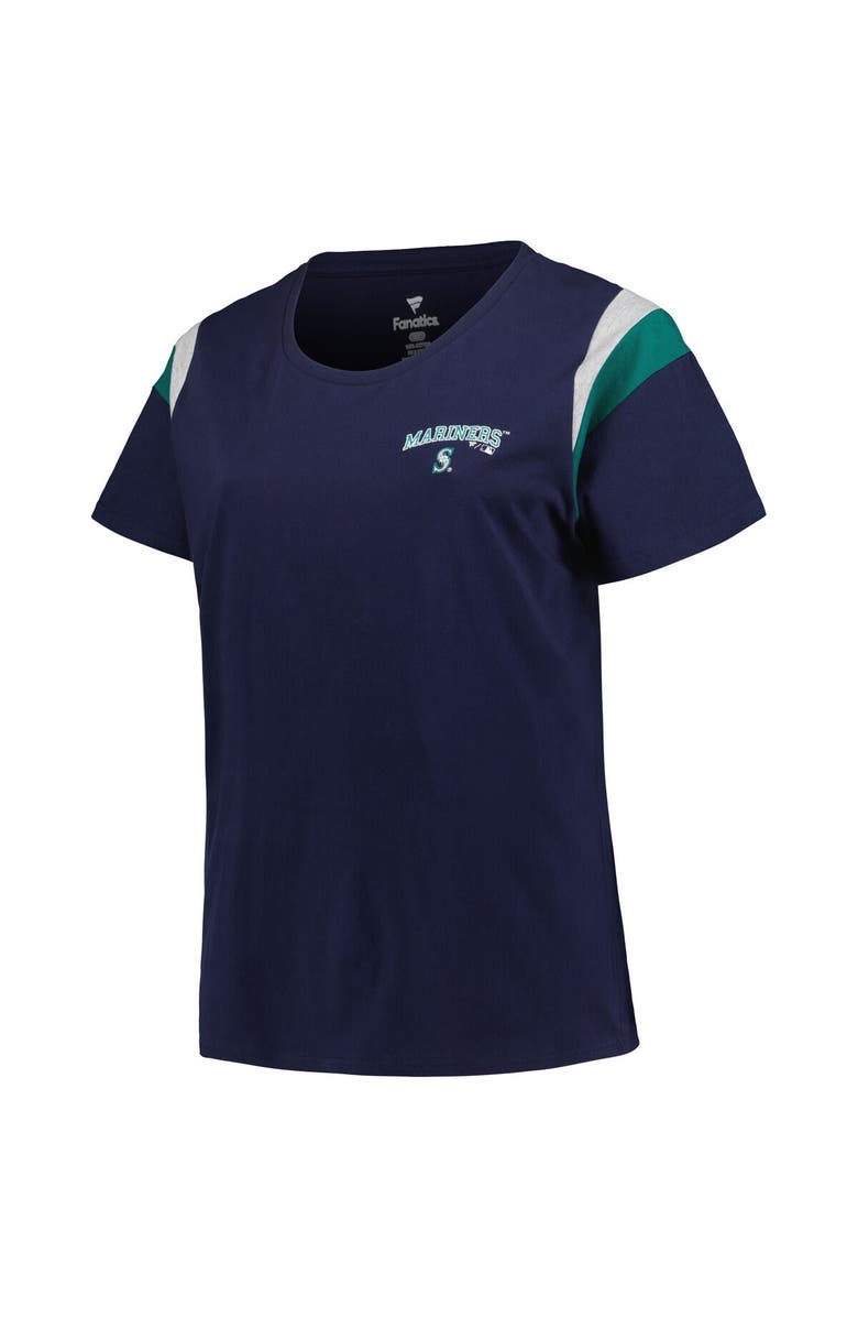PROFILE Women's Profile Navy Seattle Mariners Plus Size Scoop Neck T-Shirt, Alternate, color, 