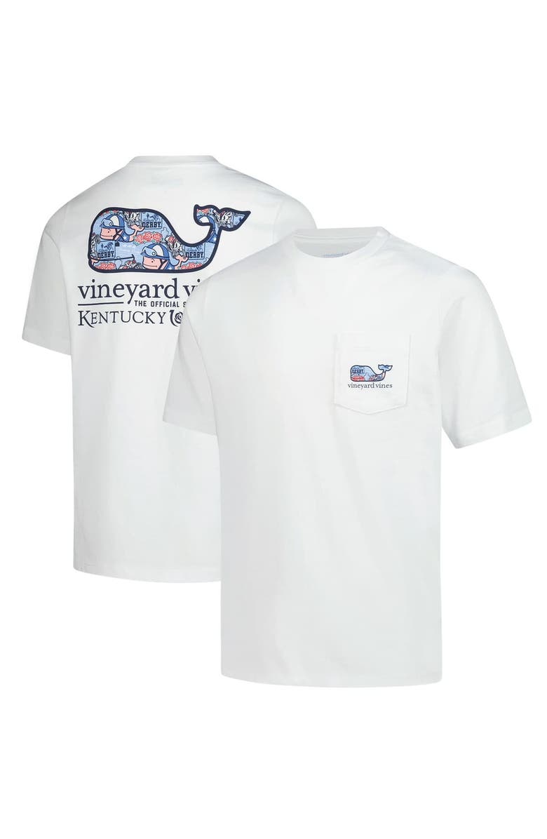 vineyard vines Youth Vineyard Vines White 151st Kentucky Derby Whale Sticker T-Shirt, Main, color,