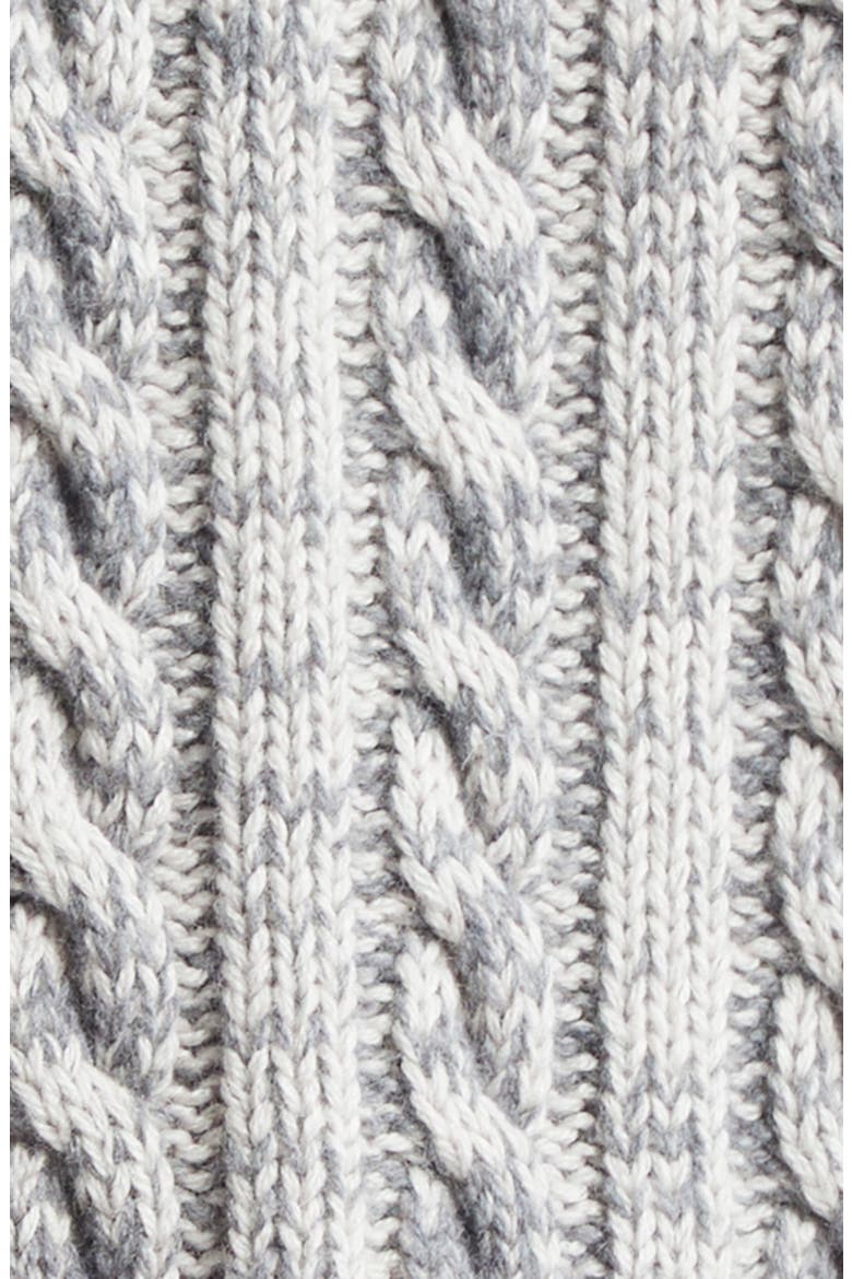 Niall Colorblock Crop One of a Kind Cable Knit Cardigan, Alternate, color, MULTICOLORED