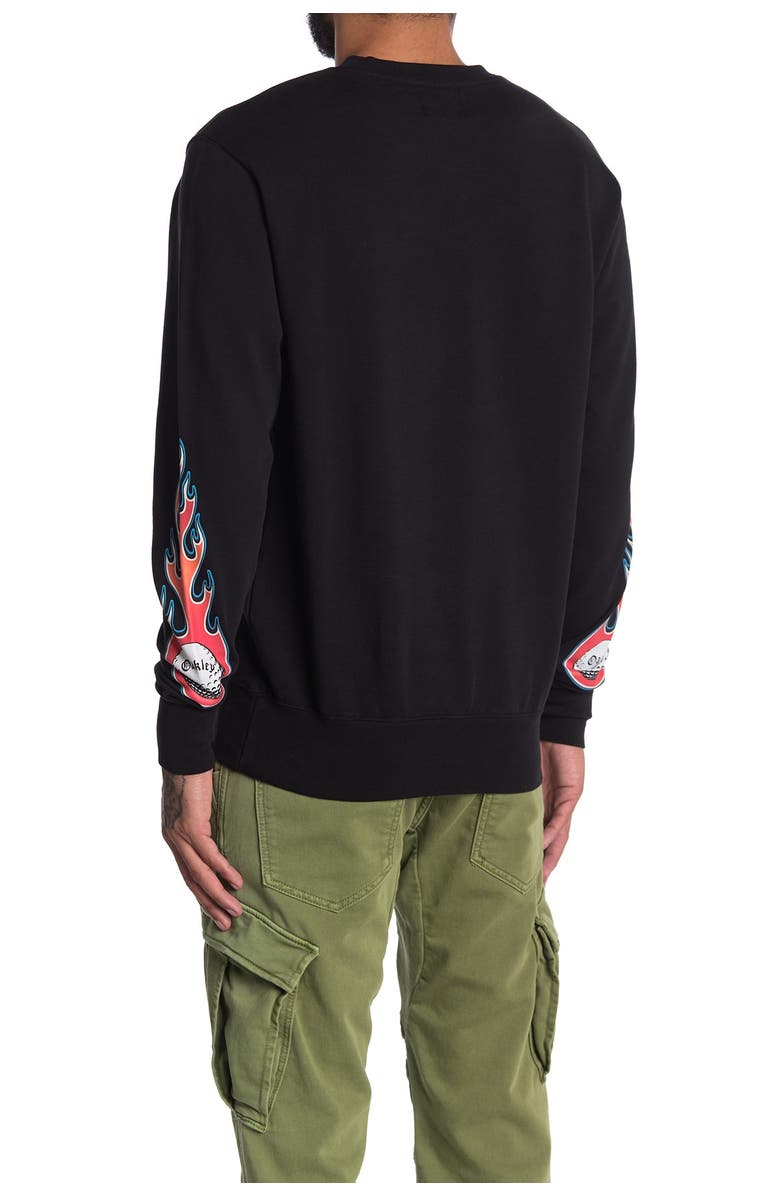 Oakley Flames Long Sleeve T-Shirt, Alternate, color,