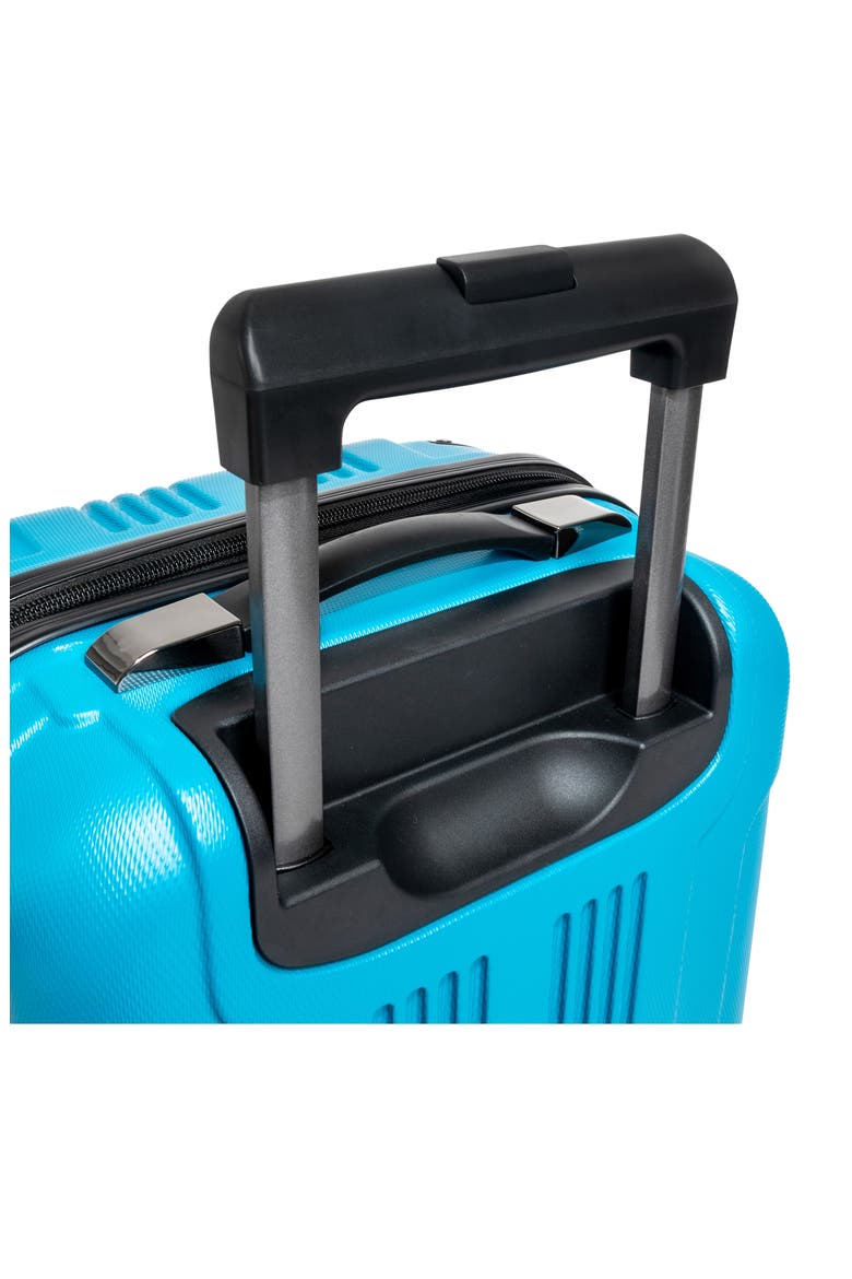 Out of Bounds Lightweight Hardside 4-Wheel Spinner Luggage, Alternate, color, TEAL