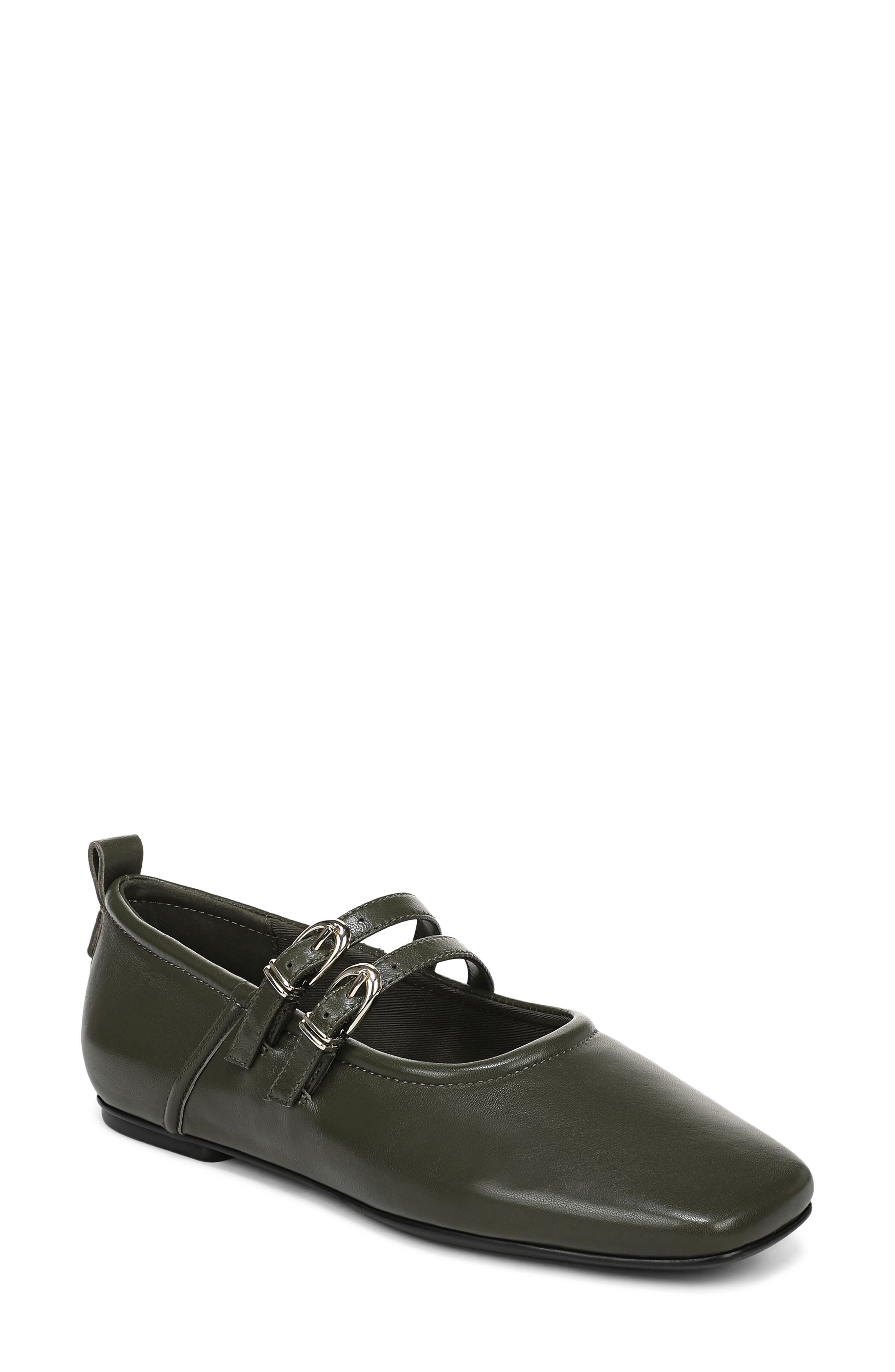Dawn Genuine Calf Hair Mary Jane Flat, Main, color, CACTUS CLAY