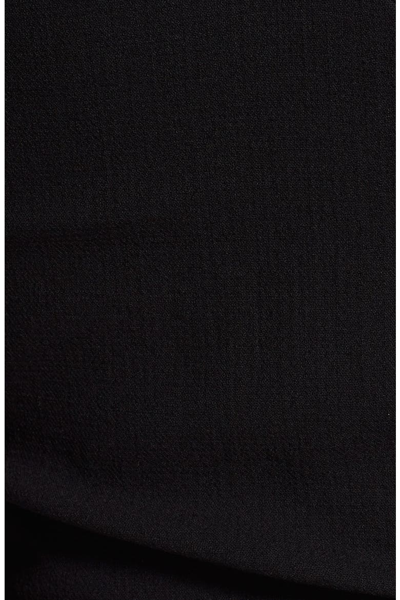 Shoulder Cutout Wool Dress, Alternate, color, BLACK