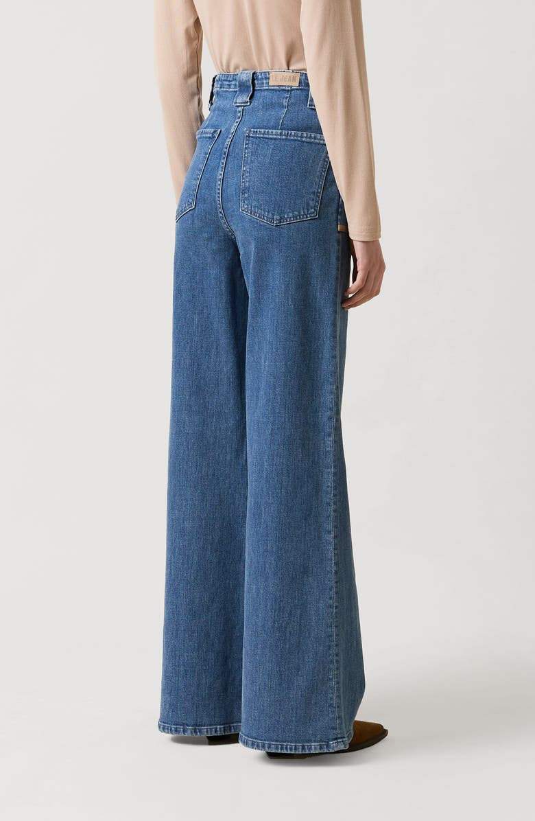 LE JEAN Jonie Extreme Flare High Waist Jeans, Alternate, color, Blue Crystal