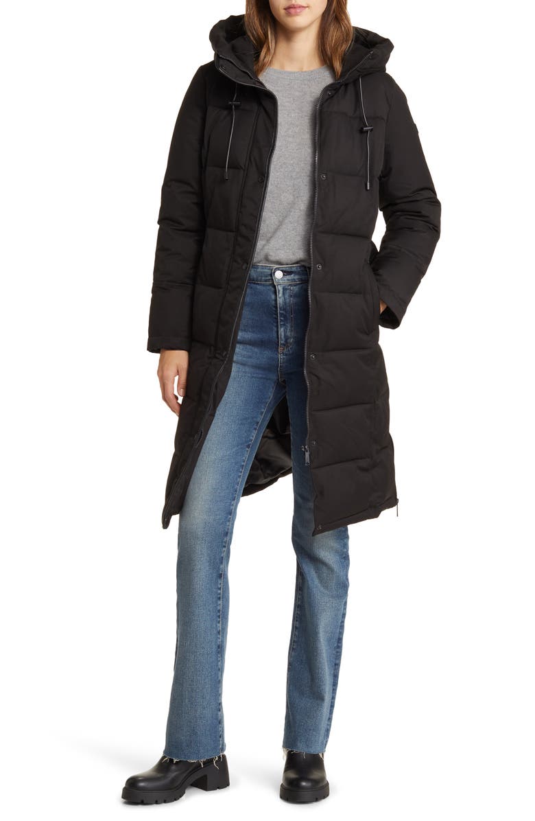 Sam Edelman Belted Hooded Puffer Coat, Alternate, color, 
