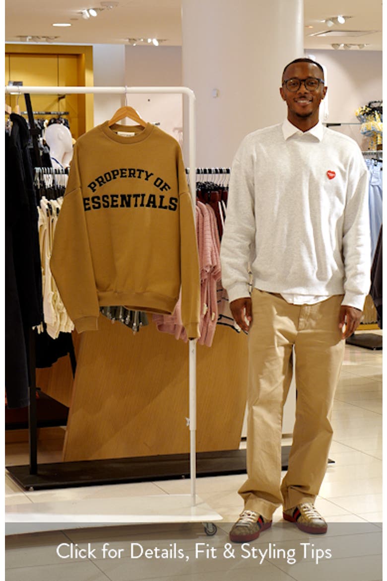Property Graphic Print Crewneck Sweatshirt video