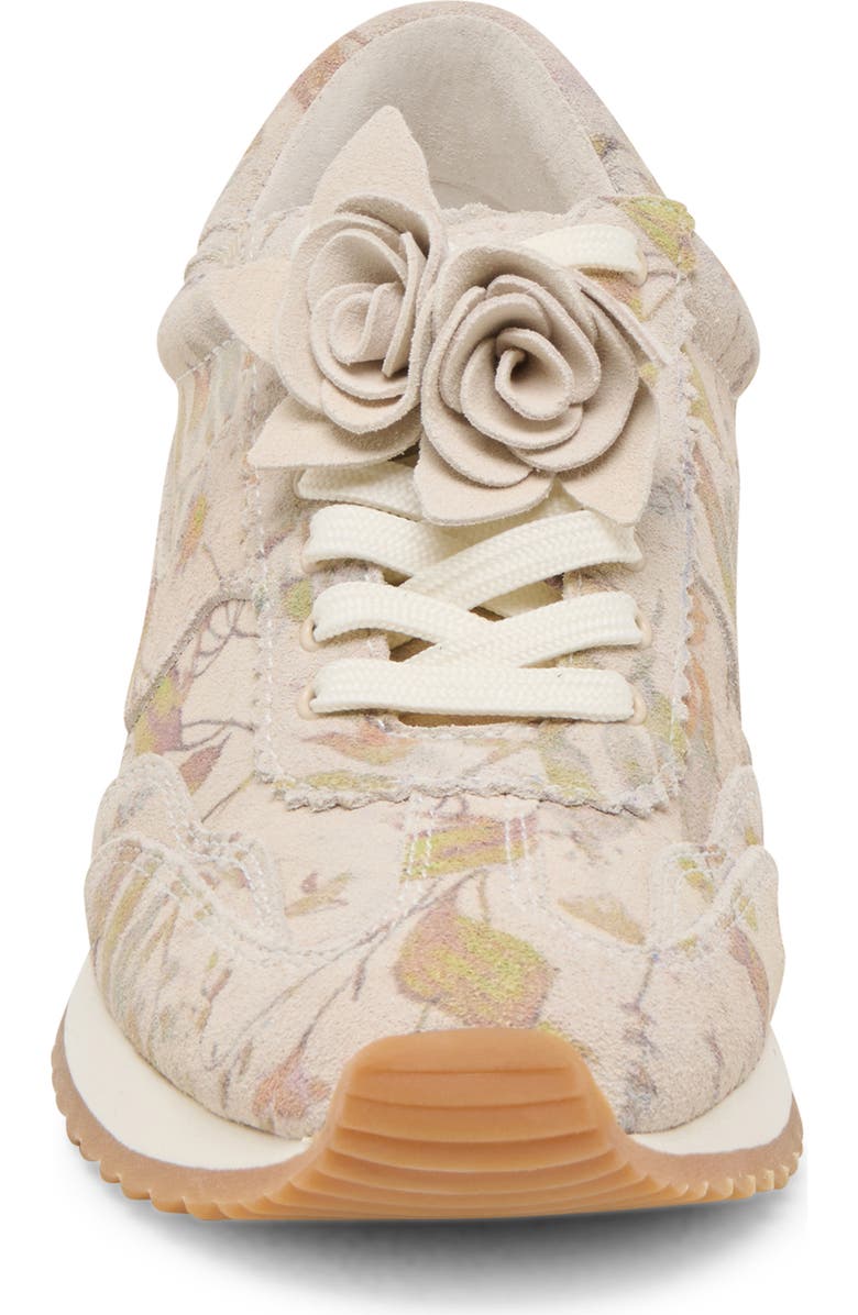 Dolce Vita Floral Sneaker, Alternate, color, Sand Floral Suede