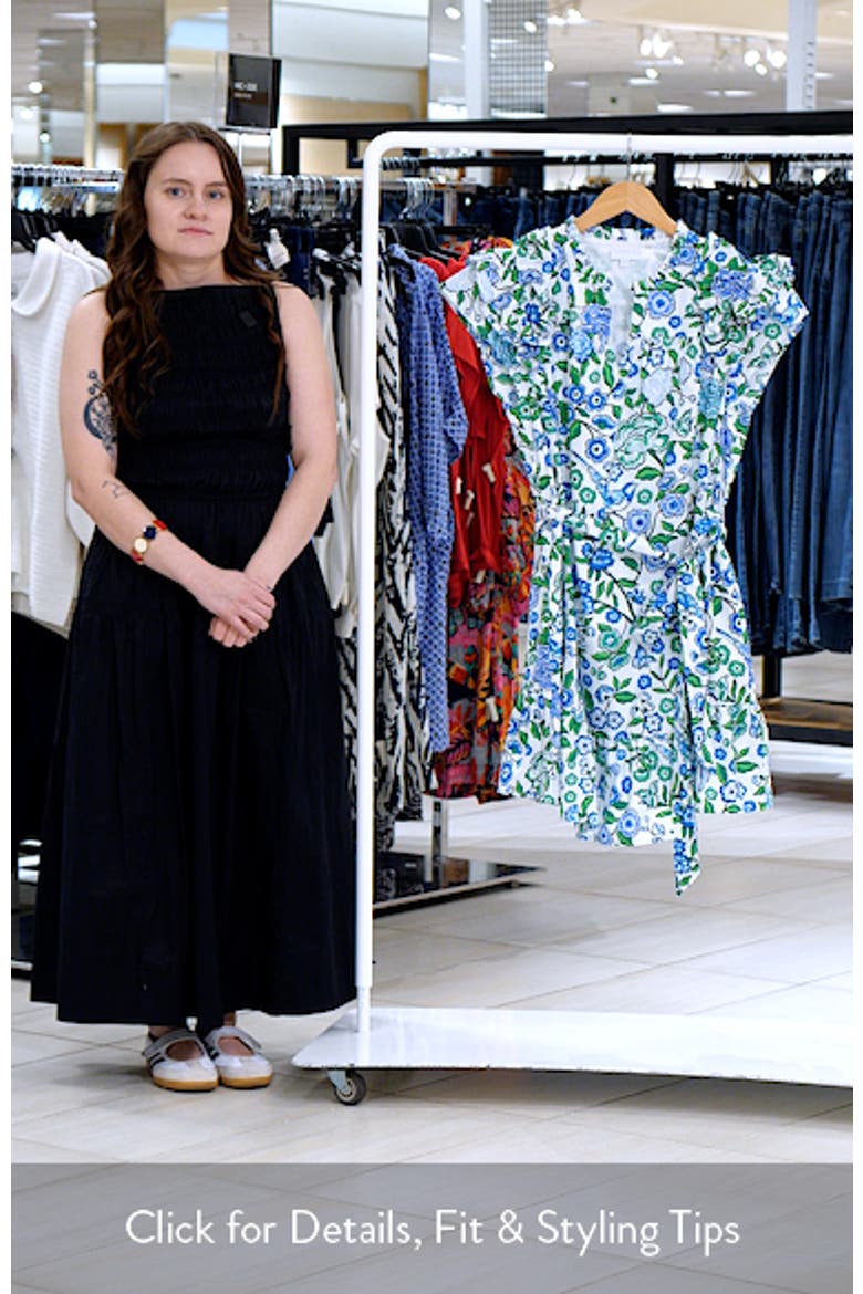 Floral Ruffle Sleeve Minidress video