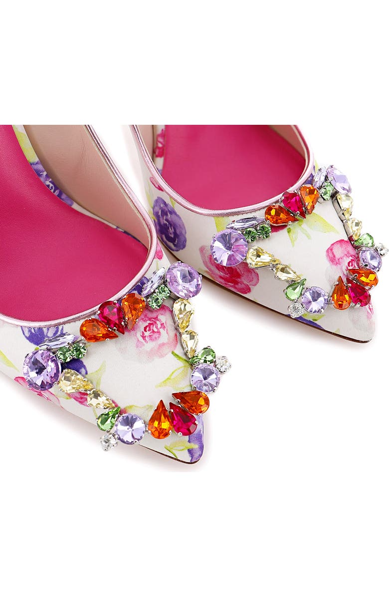 SOPHIA WEBSTER x LoveShackFancy Margaux Crystal Embellished Stiletto Pump, Alternate, color,