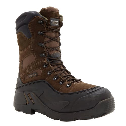 Rocky Waterproof Insulated Steel Toe Waterproof 1200g Insulated Work Boot In Brown