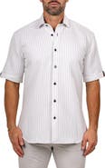 Maceoo Galileo Marthy Short Sleeve Cotton Button-Up Shirt