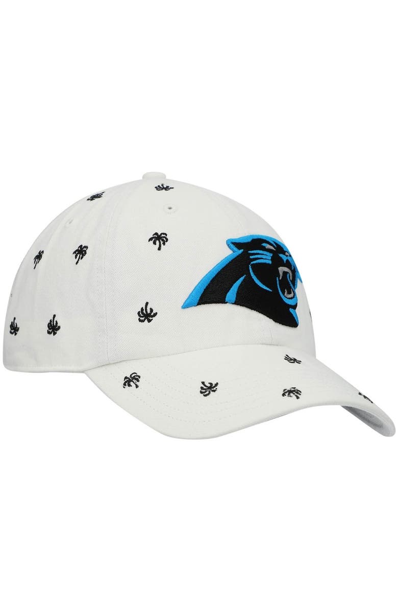 '47 Women's '47 White Carolina Panthers Team Confetti Clean Up Adjustable Hat, Alternate, color, 