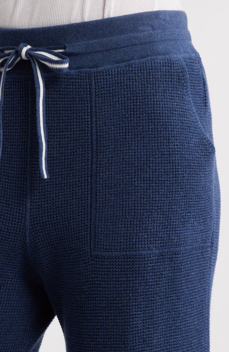 MARGARET O'LEARY Joan Cotton Waffle Wide Leg Pants, Alternate, color, 