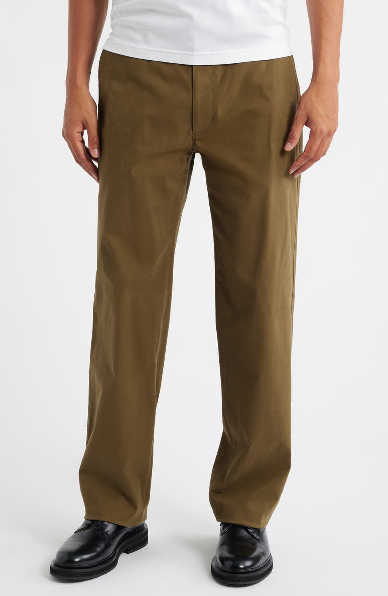 Theory Brushed Stretch Cotton Chinos, Main, color, Duffle