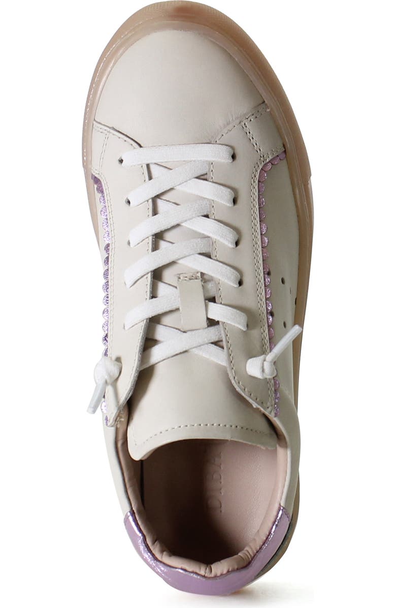 Diba True SHORE FRONT Leather Sneaker, Alternate, color, Off White/Lilac