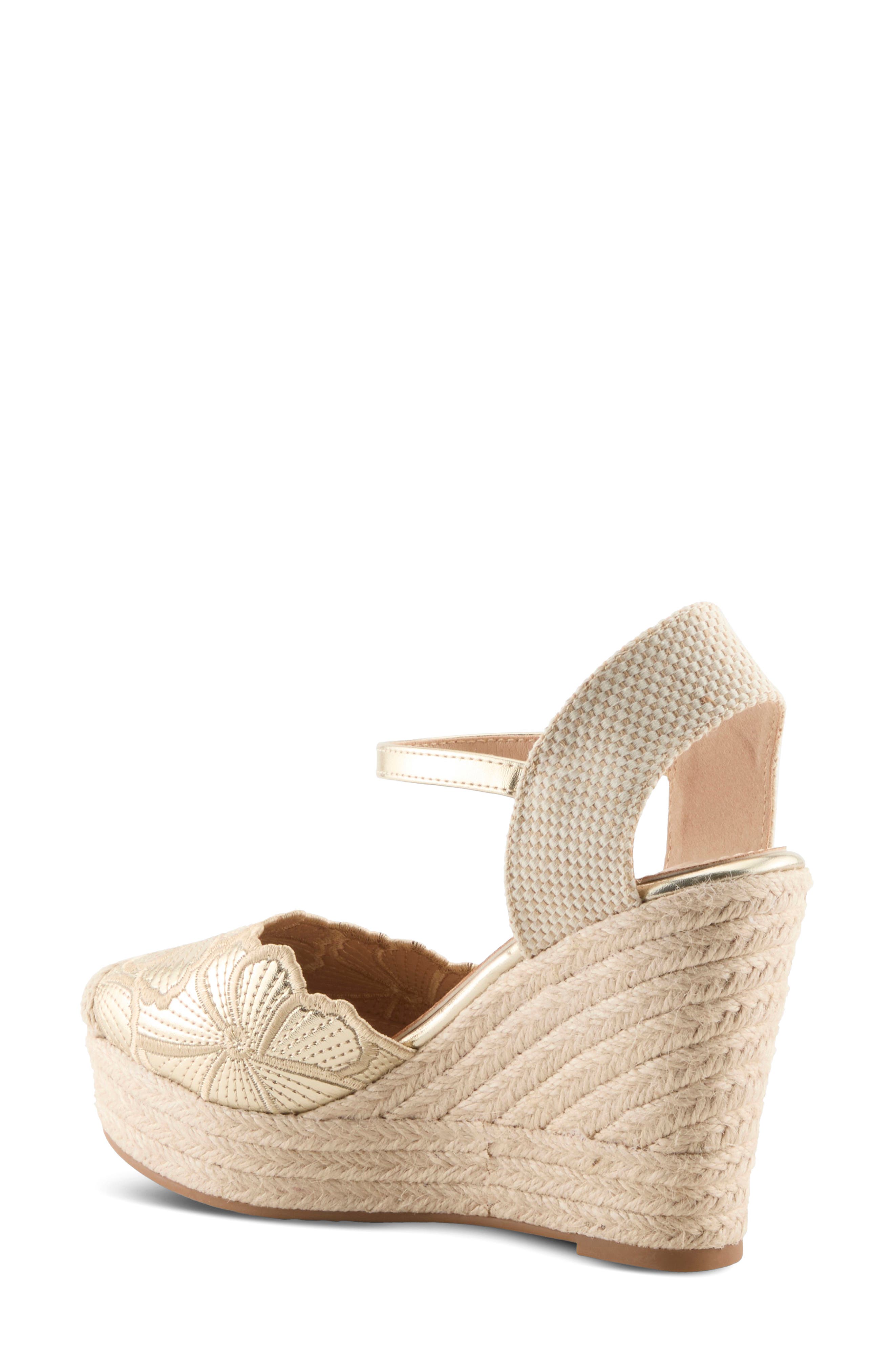 AZURA BY SPRING STEP Amelia Platform Wedge, Alternate, color, Gold Multi