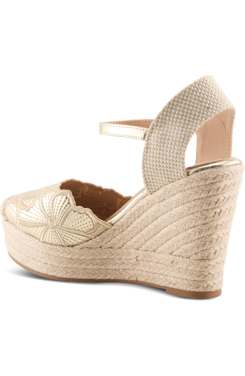 AZURA BY SPRING STEP Amelia Platform Wedge, Alternate, color, Gold Multi