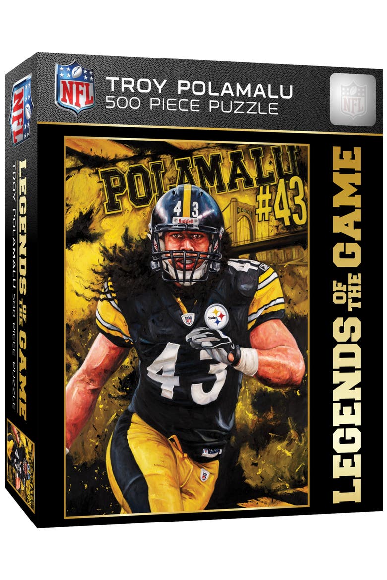 Troy Polamalu 500 Piece Jigsaw Puzzle, Main, color, Multicolor