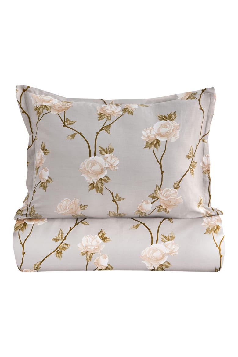 Rose 400 Thread Count Cotton Duvet Set, Main, color, IVORY