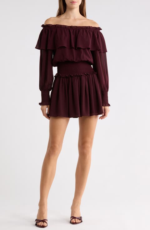 Off the Shoulder Minidress
