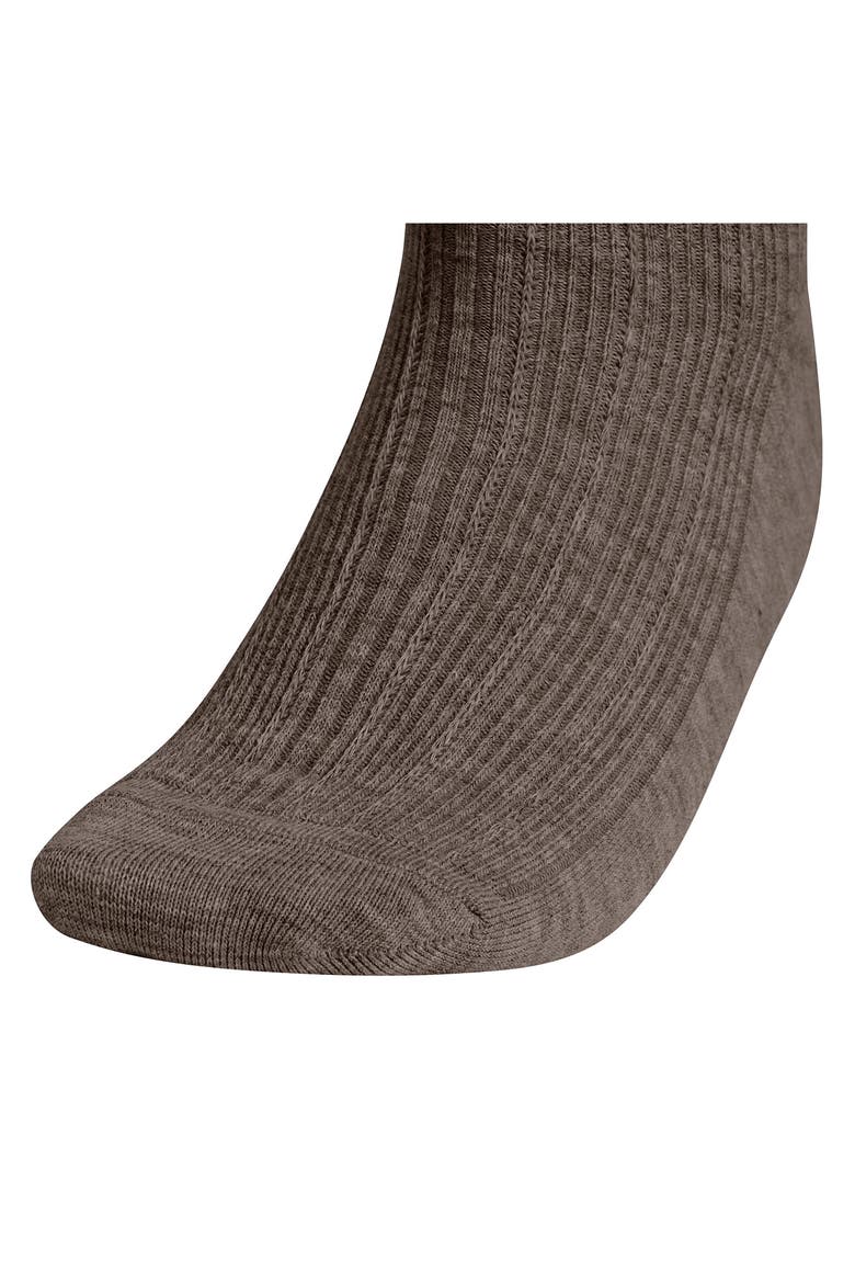Assorted 3-Pack Ruffle Rib Ankle Socks, Alternate, color, BRANCH BROWN/ WARM VANILLA