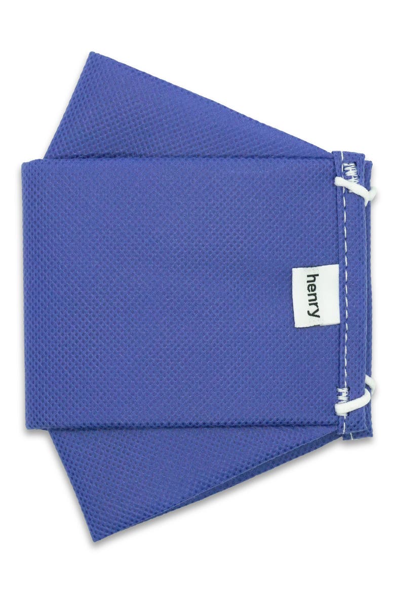 Adult Pleated Face Mask, Main, color, ROYAL BLUE