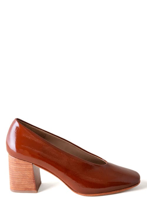 Huma Blanco Salvador Block Heel Pump In Brown