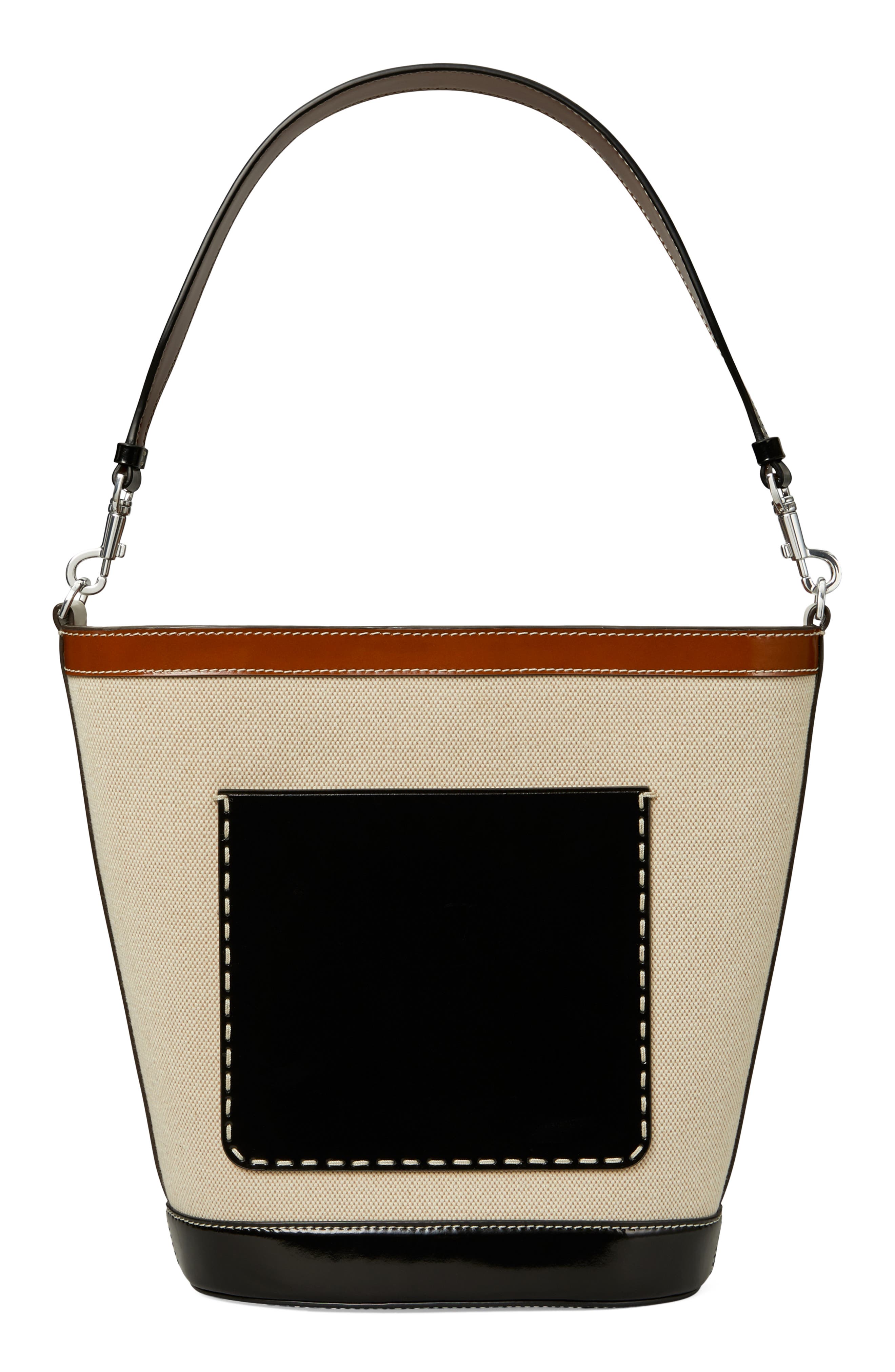 Tory Burch McGraw Canvas Bucket Bag, Alternate, color, 