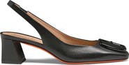 Santoni Women's mid-heel slingback