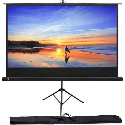 80 Projector Screen with Stand, Portable 169 Projector Screen with Tripod Stand & Bag