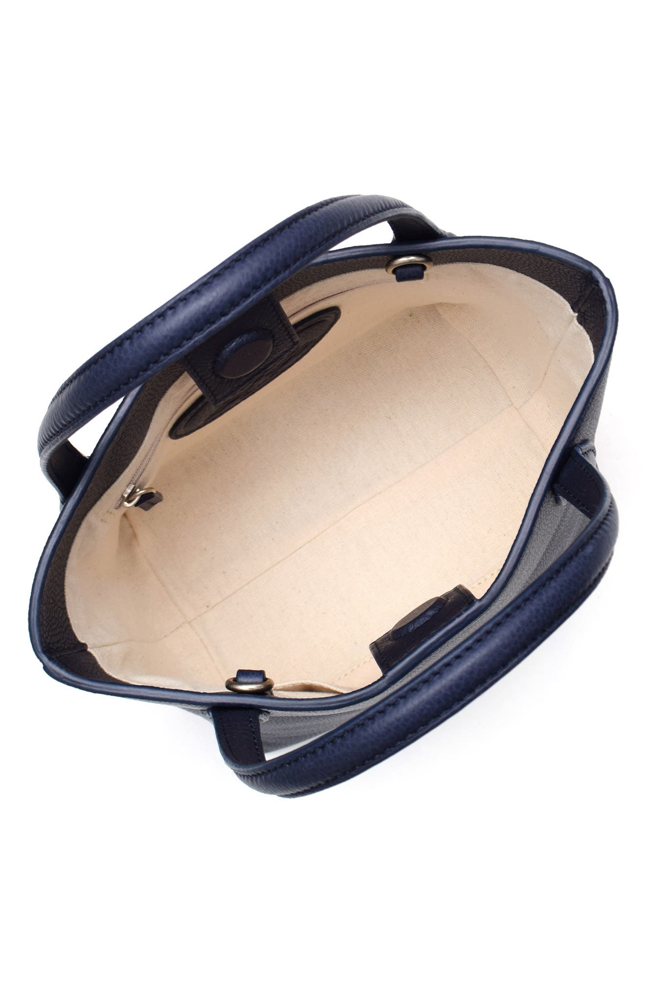 New Amsterdam Leatherworks Asher Leather Tote Bag, Alternate, color, Midnight