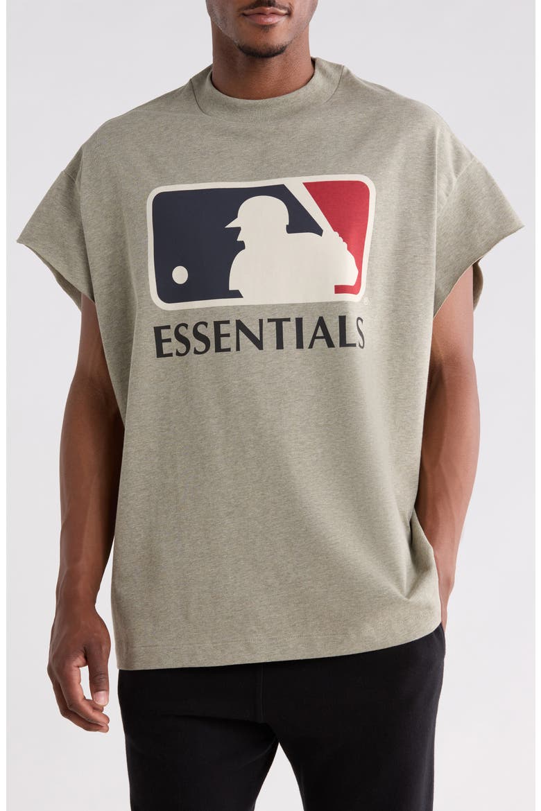 x Franklin '90s Cutoff Cotton T-Shirt, Main, color, SEAL HEATHER