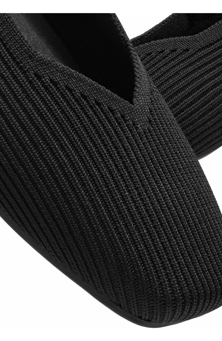 VIVAIA Margot Mary-Jane Square-Toe Ballet Flats, Alternate, color, Black